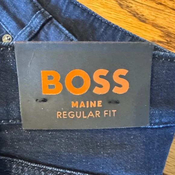 Boss Men's Dark Blue Jeans